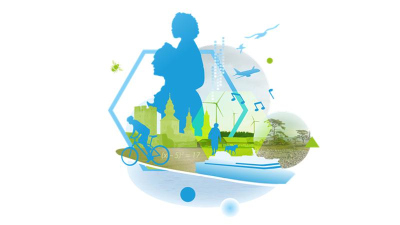Illustration med symboler kopplade till Gotland.