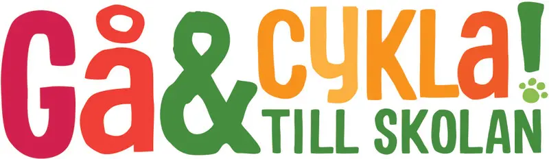 Illustration, gå och cykla till skolan