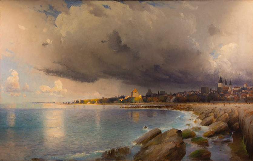 Strandbild från Visby
