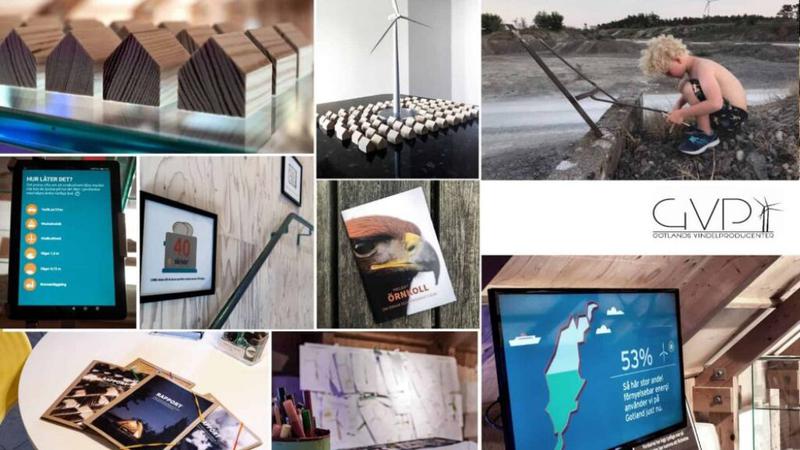 Ett collage med foton av en person som arbetar med ett projekt.