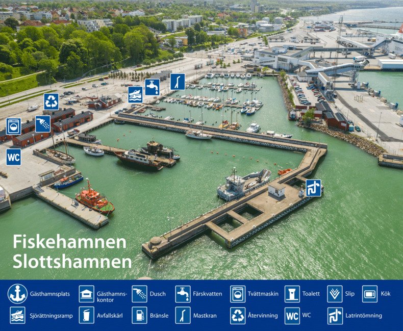 Gästhamn för fritidsbåt Slottshamnen, Visby