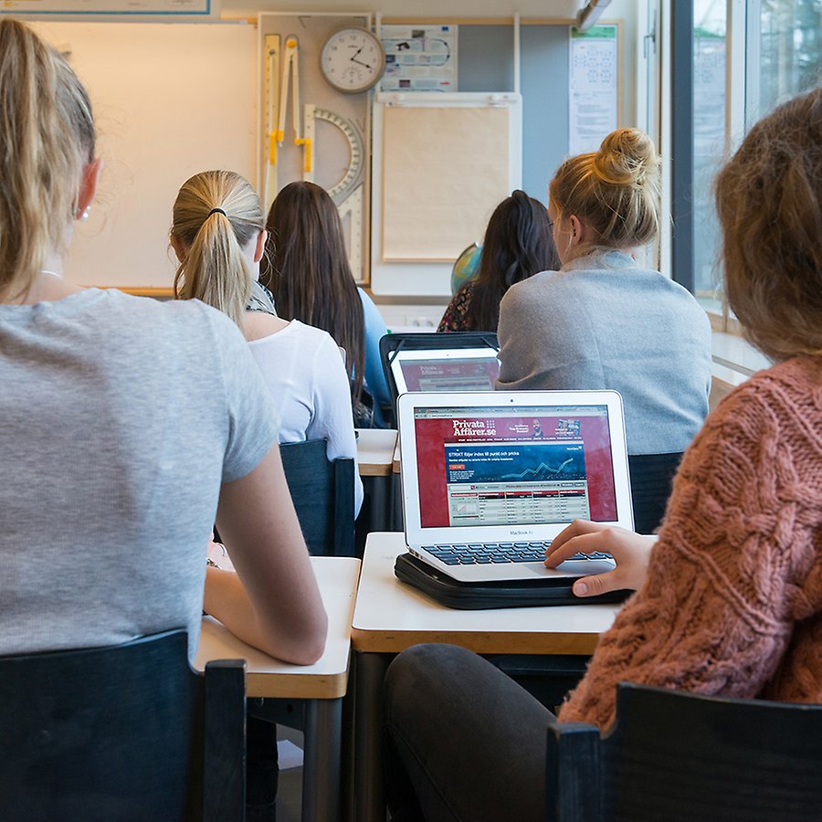 Elever i klassrum
